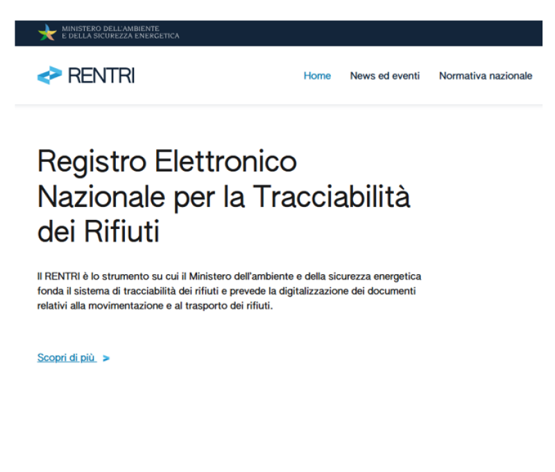 RENTRI: pubblicato il calendario del nuovo ciclo formativo per il 2026