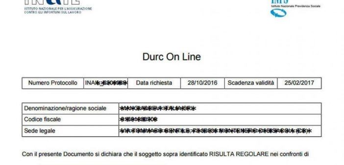 Proroga stato di emergenza: l’INPS fornisce chiarimenti sul DURC online