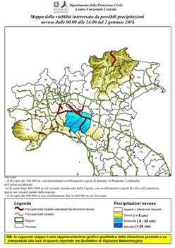 Avviso urgente condizioni meteorologiche avverse