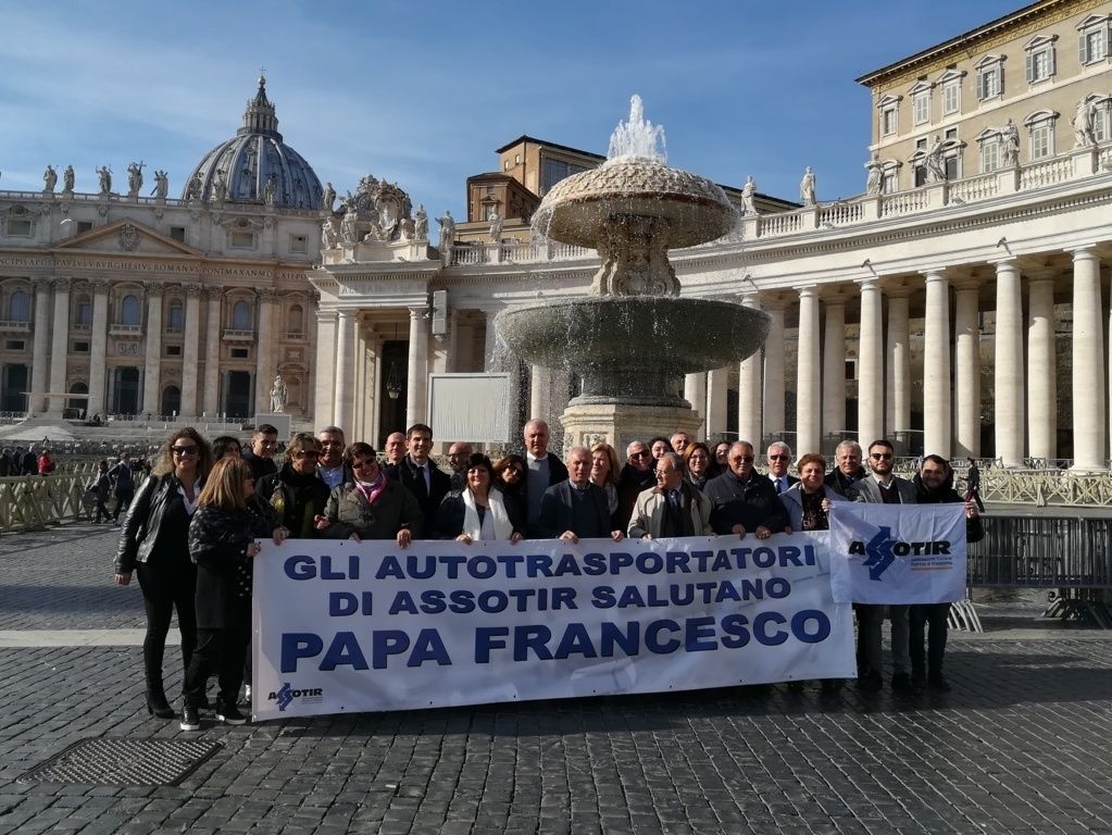 I trasportatori di Assotir in Udienza Generale da Papa Francesco