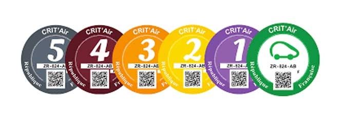 Francia: alcune informazioni sulla vignetta Crit’Air