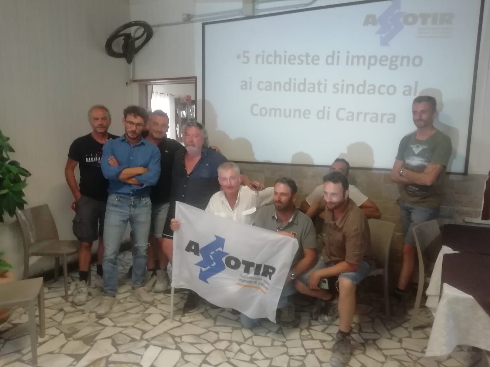 Ballottaggio nel comune di Carrara, ASSOTIR incontra i candidati sindaco e presenta 5 proposte a favore delle imprese di trasporto che operano nel settore marmifero