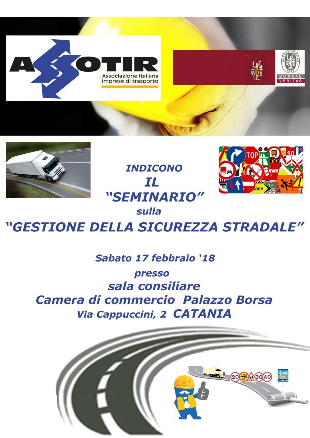 Assotir Sicilia: sarà possibile seguire in diretta Facebook il Seminario sulla sicurezza Stradale del prossimo 17 febbraio 2018