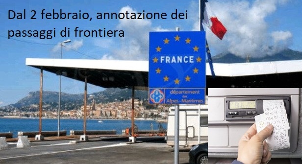 Passaggio delle frontiere: dal 2 febbraio scatta l’obbligo dell’annotazione sul tachigrafo digitale