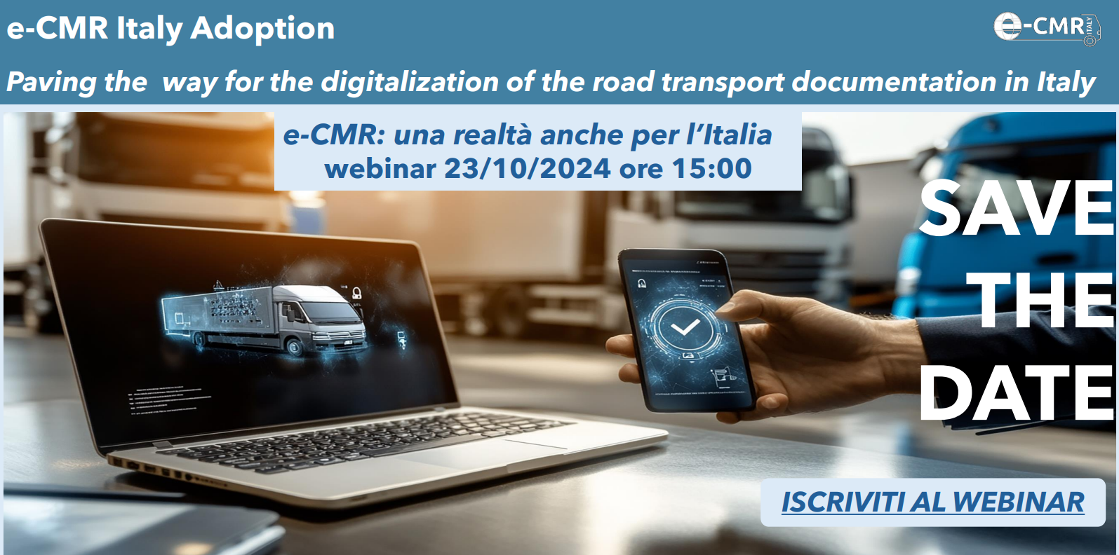 “e-CMR: una realtà anche per l’Italia”: al via al nuovo webinar
