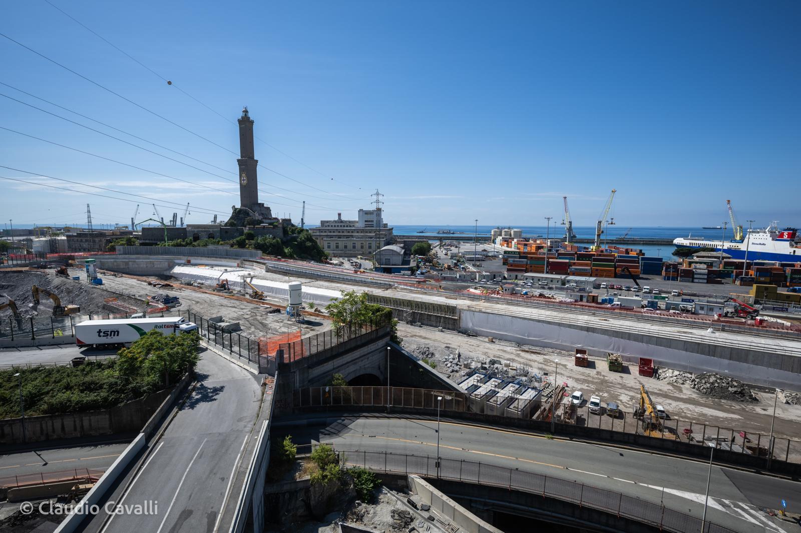 Genova, inaugurato il nuovo collegamento sopraelevato tra porto e San Benigno