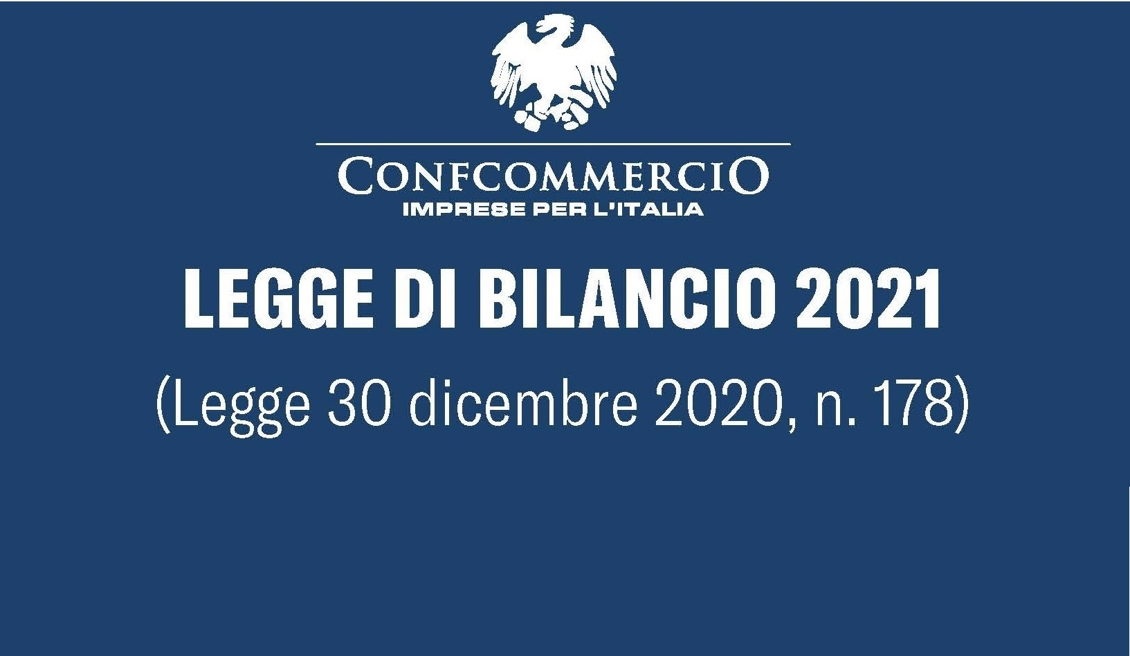 Legge di Bilancio 2021: nota tecnica elaborata da Confcommercio – Imprese per l’Italia