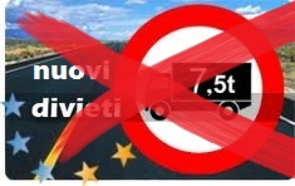 Sospensione dei divieti di circolazione: i camion potranno circolare nelle domeniche del 7, del 14 e del 21 marzo 2021