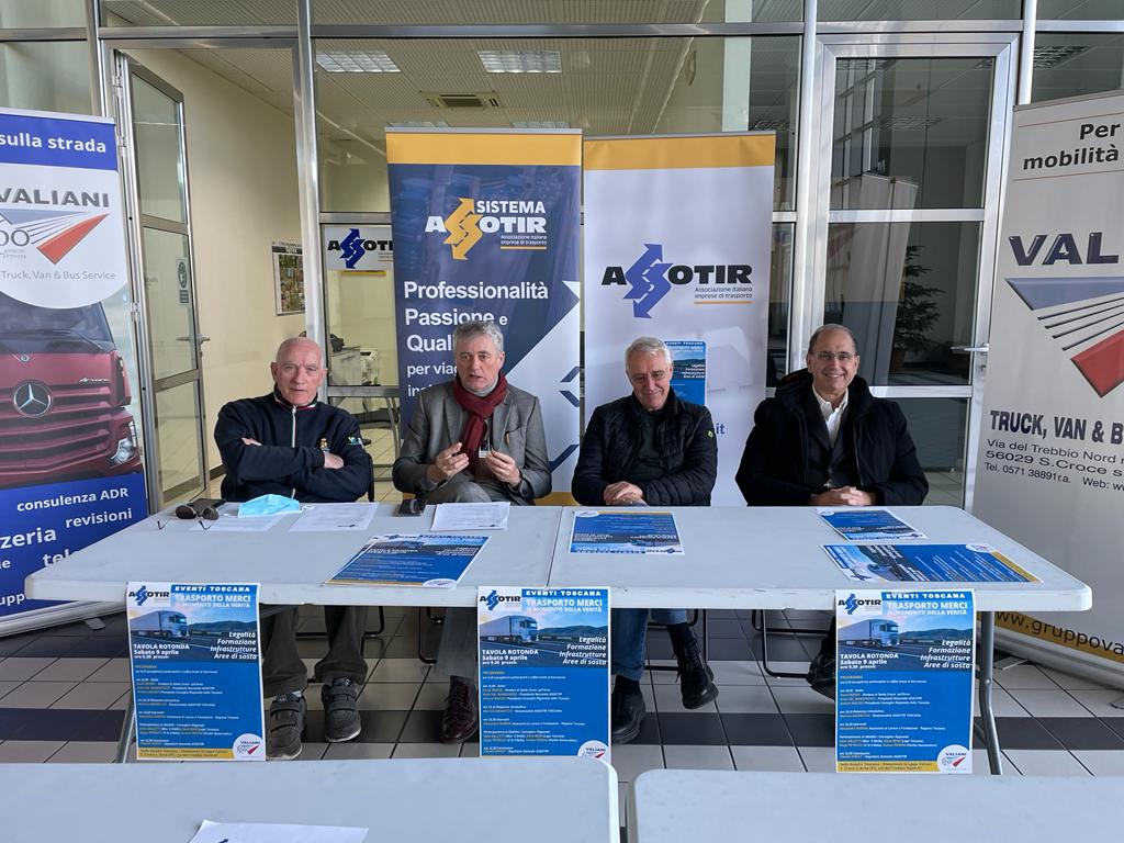 ASSOTIR Toscana, sabato 9 aprile convegno su legalità, formazione, infrastrutture e aree di sosta