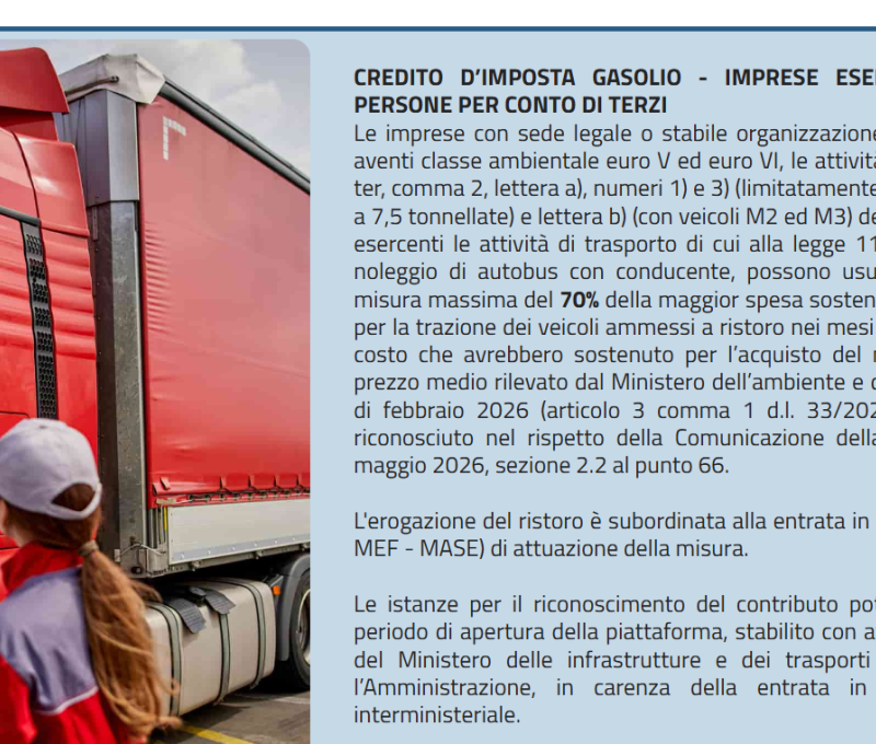 Caro-gasolio: il MIT proroga l’apertura della piattaforma per l’inserimento delle domande del credito di imposta straordinario a domenica 20 settembre 2026